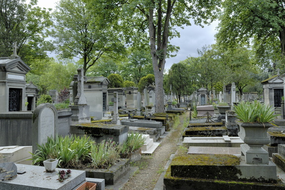 En haut du cimetière