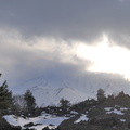 Apparition du soleil derrière l'Etna