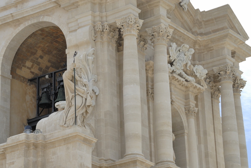 Le fronton du Duomo de Syracuse