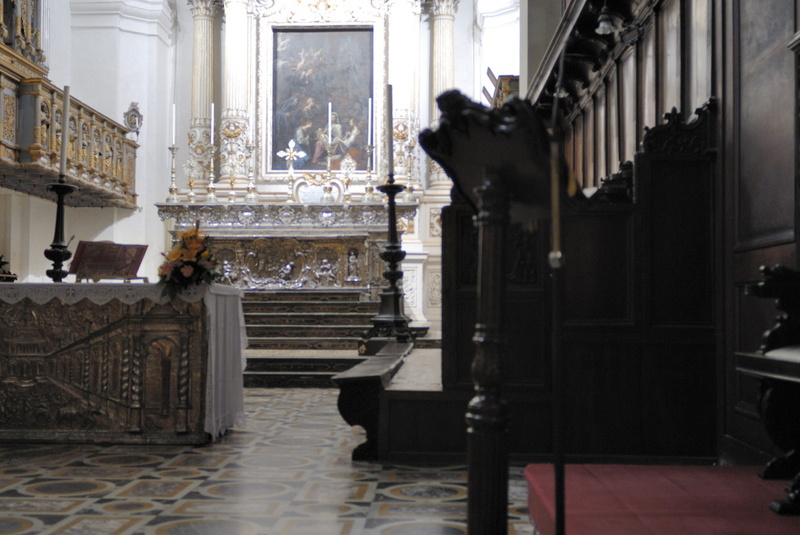 Le choeur du Duomo de Syracuse