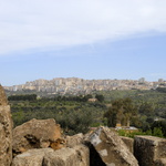 Agrigente vue du Tempio di Eracle