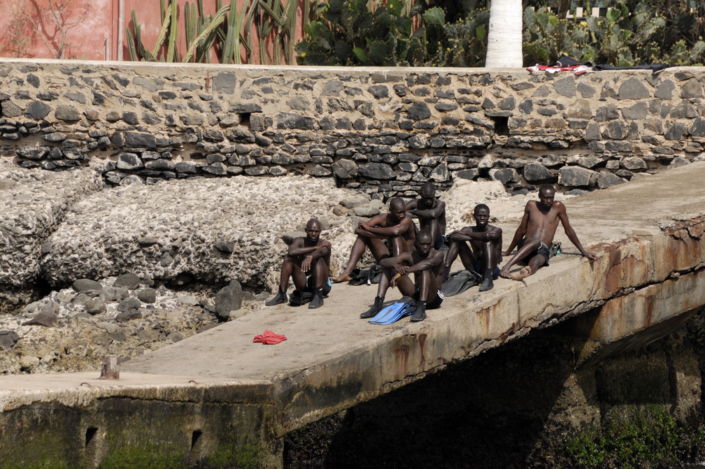 Groupe de plongeurs