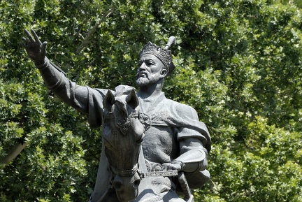 La statue du grand Tamerlan, place Amir Timour