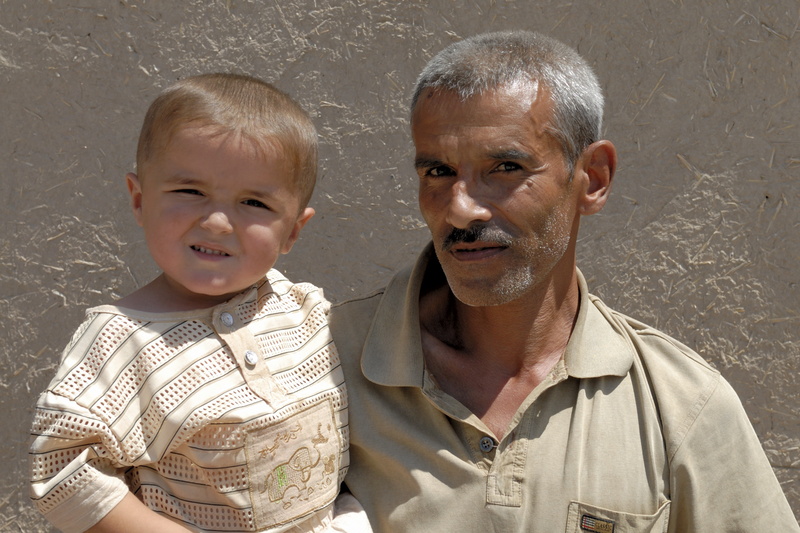 Le grand père et sa petite fille