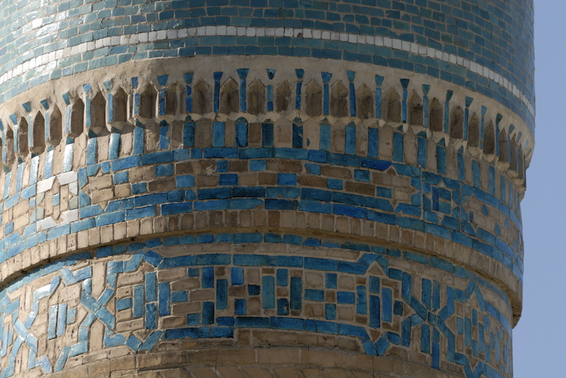 Détail d'un des minarets du Tchor Minor