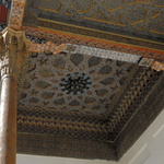 Détail du plafond au mausolée Bakhaouddin Nakhchbandi