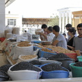 Le bazar central de Samarkand : raisins secs