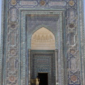 Le fronton du mausolée Alim Nasafi (Chah-i-Zinda)