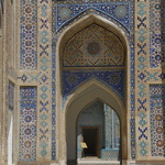 Le Kchortak : briques, bleus et calligraphie (Chah-i-Zinda)
