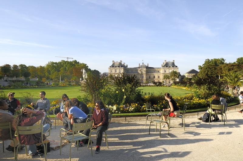 Les étudiants profitent de cette belle journée de septembre