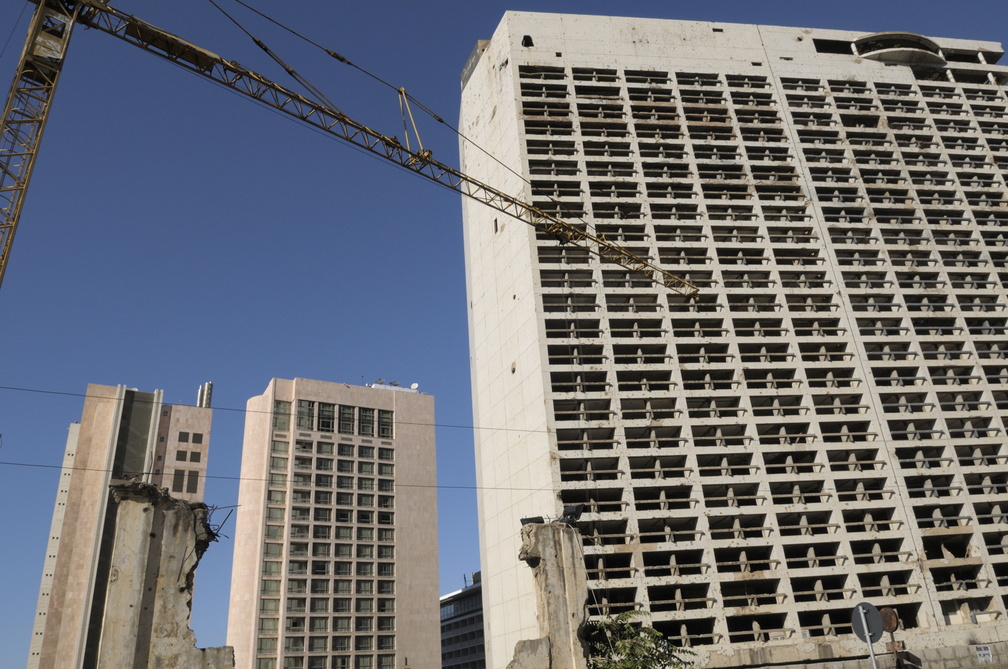 L'ancien Holidays Inn non reconstruit