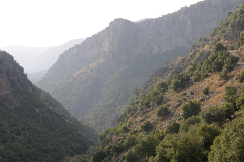 Brèche vers la vallée de la Kadisha