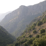 Brèche vers la vallée de la Kadisha