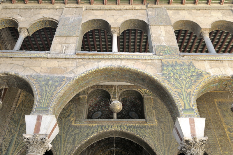 La galerie de la mosquée des Omeyyades