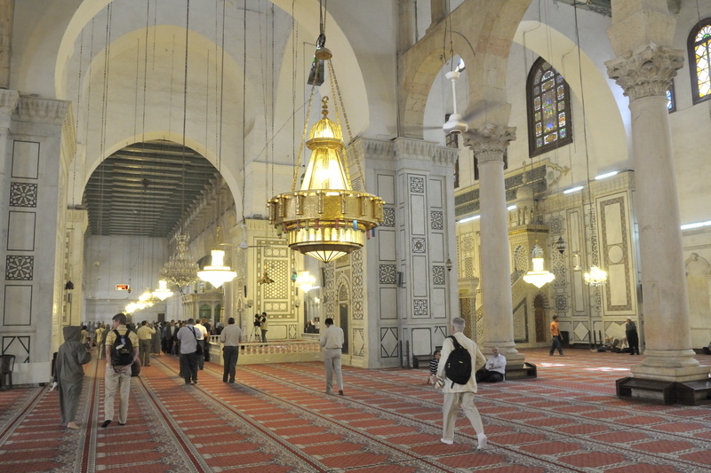 La salle de prière de la mosquée des Omeyyades
