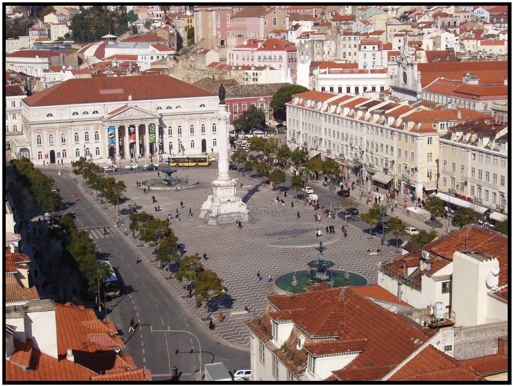 La place Dom Pedro IV