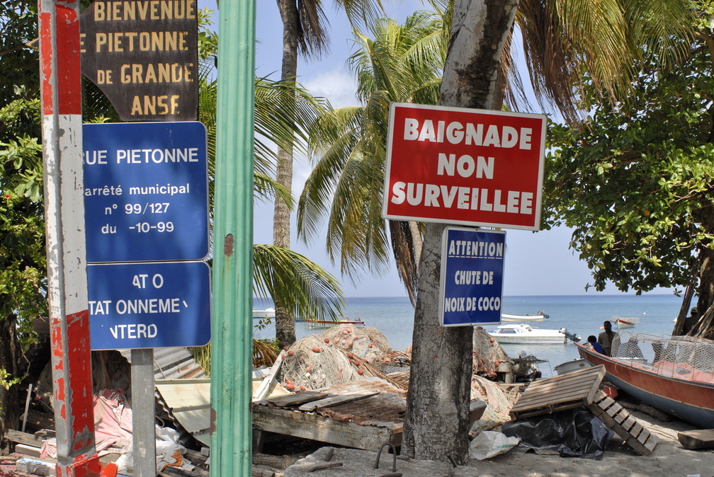 Baignade non surveillée (Grande Anse)