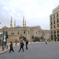 Place de l'Etoile, au fond la mosquée Al-Amin