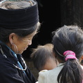 Turban et bijoux hmong noir