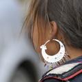 Boucle d'oreille argent hmong
