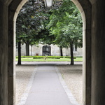 Entrée (fermée) de l'Hôpital Saint Louis