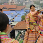 Et hop, une photo souvenir du marché de Bac Ha !