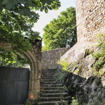 Le chemin de l'Eglise de Thorrenc