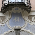 Le médaillon de l'Hôtel San Rocco (le saint bien sûr)