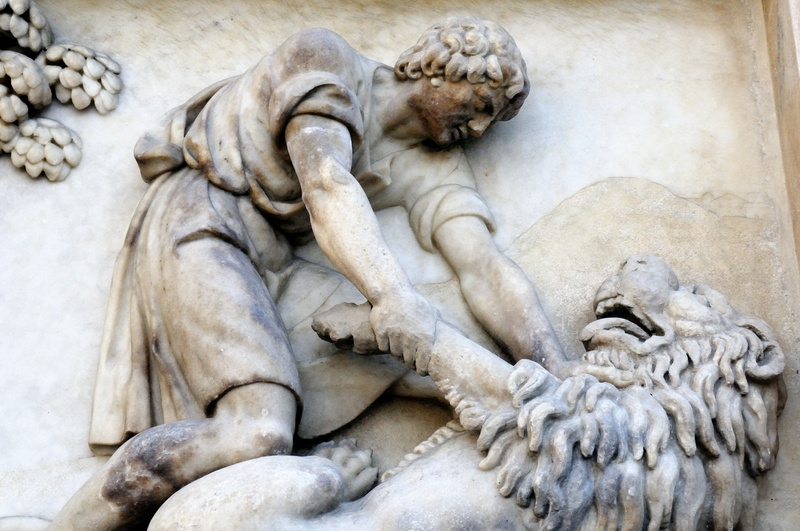 Samson tue le lion