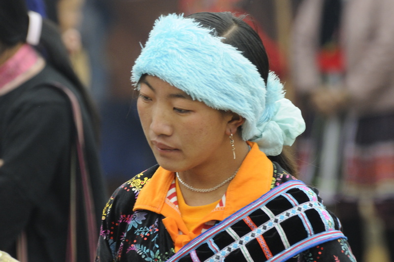 Jeune fille au turban bleu