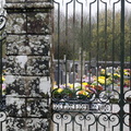 Les grilles du cimetière de Trégornan