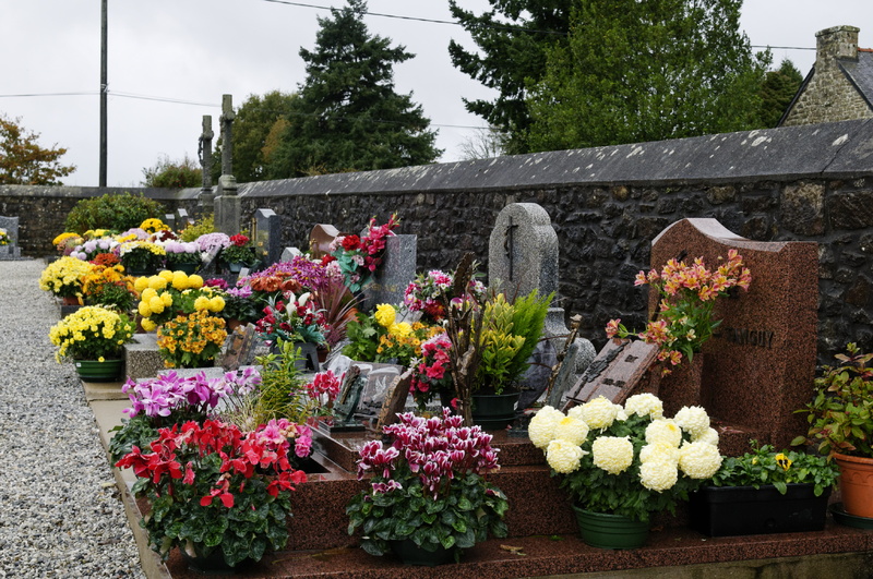 Cimetière fleuri