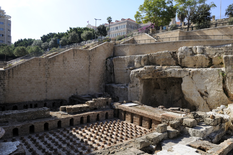 Les bains romains, en dessous du Grand Sérail