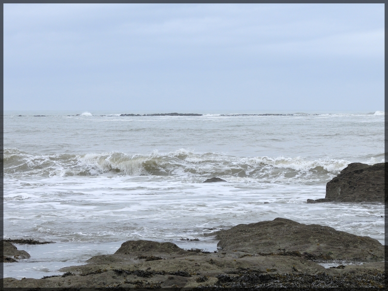 La mer est grise.. le ciel aussi