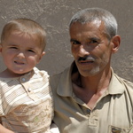 Le grand père et sa petite fille