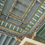 Le plafond de l'arcade autour du tombeau d'Al Boukhari