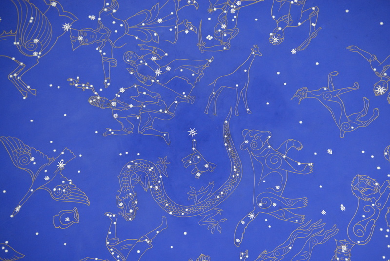 Le plafond du musée de l'observatoire d'Ouloug Beg