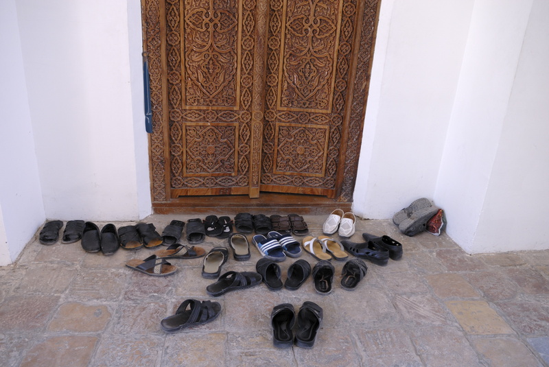 Le petite mosquée à l'entrée du mausolée Chah-i-Zinda