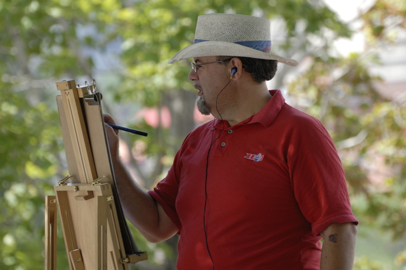 Un peintre paysager