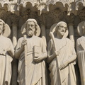 Saint Barthélémy, Saint Simon, Saint Jacques le Mineur et Saint André (de g à d)