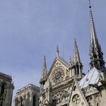 La facade sud et la rosace de Notre-Dame