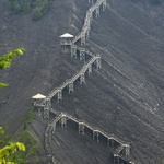 Chemin vers le bas de la Chute Montmorency