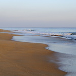 La plage de Bonne Source, le soir