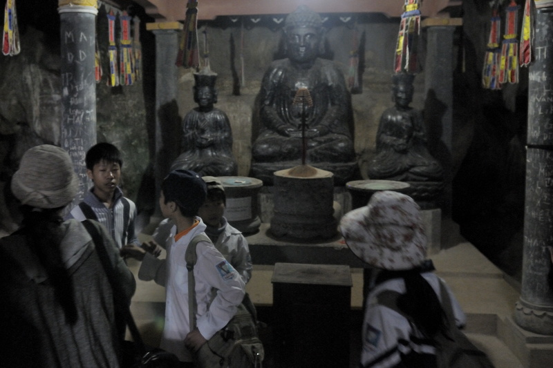 Une salle d'un des temples