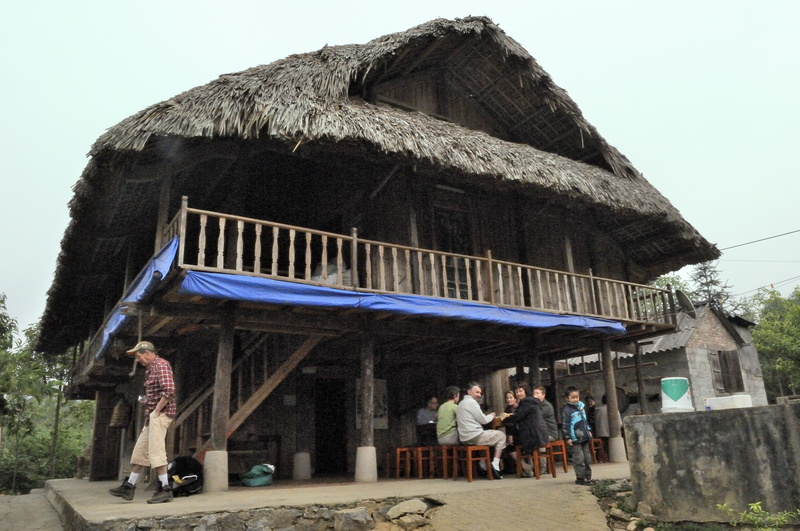 La maison traditionnelle a été convertie en halte pour les randonneurs
