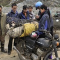 Un cochon va repartir sur la Muhck, moto russse