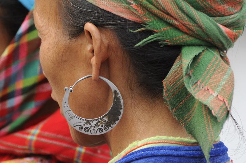 Boucle d'oreille en argent