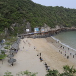 La plage de Cat Bo 2 est plus fréquentée car publique