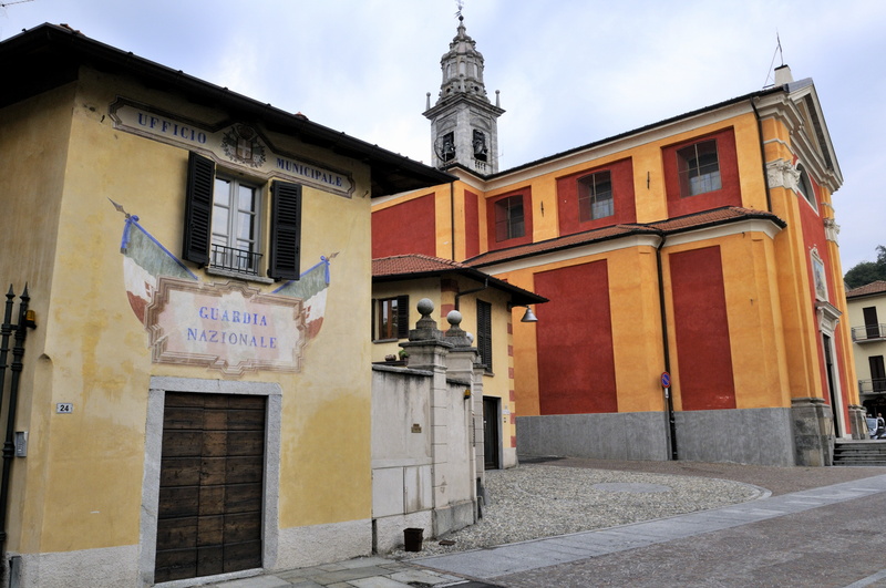 La guardia nazionale et l'église d'Ispra