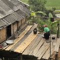 Terrasse de bambou